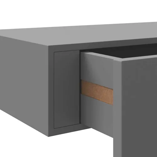 Zidna polica s ladicom siva 60 x 23,5 x 10 cm MDF - Siva 60 x 23.5 x 10 cm 1 Cijena