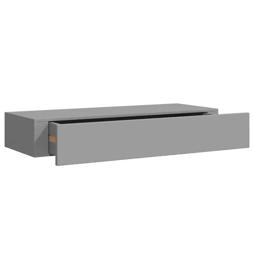 Zidna polica s ladicom siva 60 x 23,5 x 10 cm MDF - Siva 60 x 23.5 x 10 cm 1 Cijena