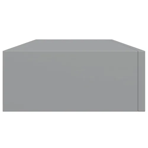 Zidna polica s ladicom siva 60 x 23,5 x 10 cm MDF - Siva 60 x 23.5 x 10 cm 1 Cijena