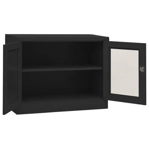 Uredski ormarić antracit 90 x 40 x 70 cm čelični - Antracit 90 x 40 x 70 cm 1 1 Cijena