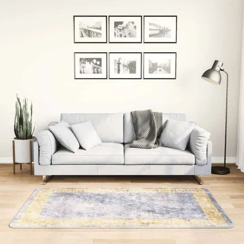 Perivi tepih 80 x 150 cm sivi - Siva i zlatna 80 x 150 cm Cijena