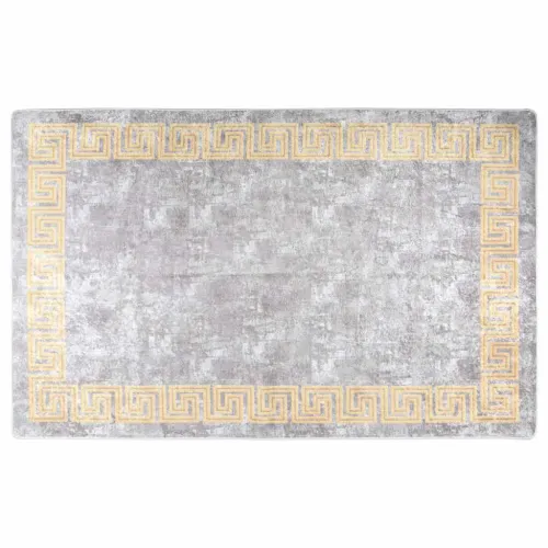 Perivi tepih 160 x 230 cm sivi - Siva i zlatna 160 x 230 cm Cijena