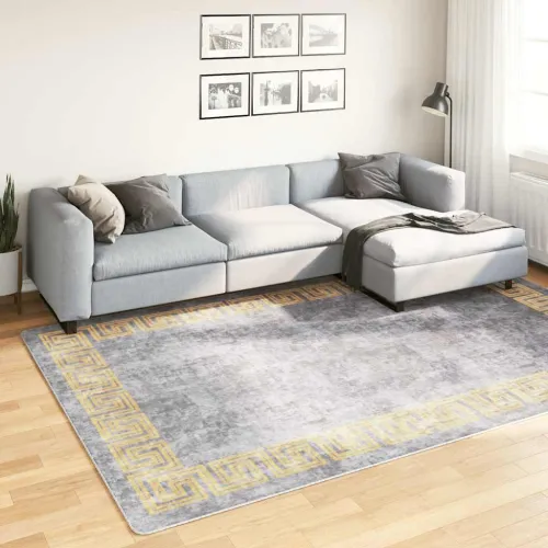Perivi tepih 190 x 300 cm sivi - Siva i zlatna 190 x 300 cm Cijena