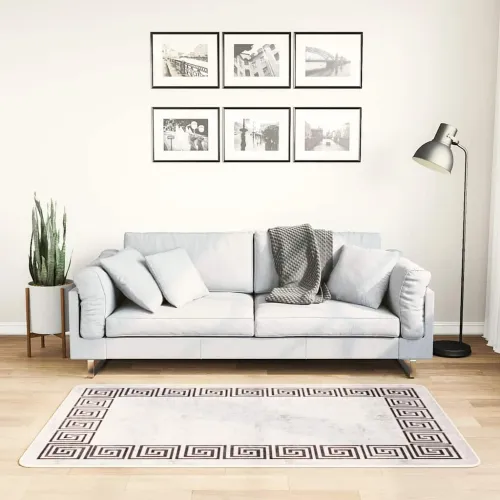 Perivi tepih 80 x 150 cm svjetlobež - Bež i crna 80 x 150 cm Cijena