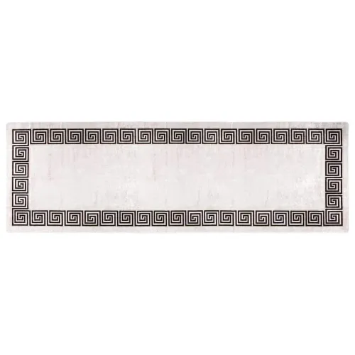 Perivi tepih 80 x 300 cm svjetlobež - Bež i crna 80 x 300 cm Cijena