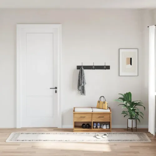 Perivi tepih 80 x 300 cm svjetlobež - Bež i crna 80 x 300 cm Cijena