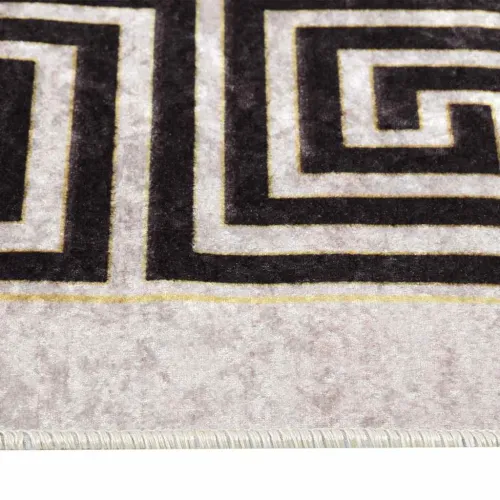 Perivi tepih 120 x 180 cm svjetlobež - Bež i crna 120 x 180 cm Cijena