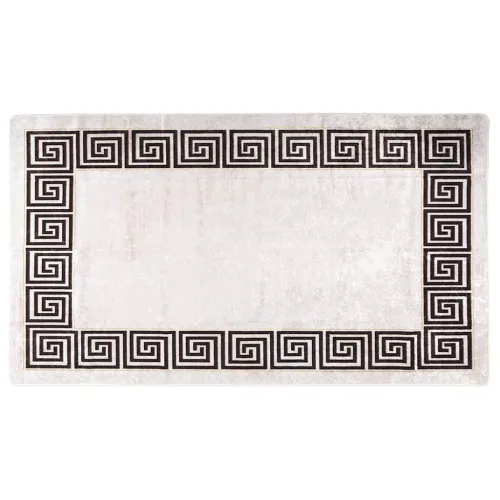 Perivi tepih 190 x 300 cm svjetlobež - Bež i crna 190 x 300 cm Cijena