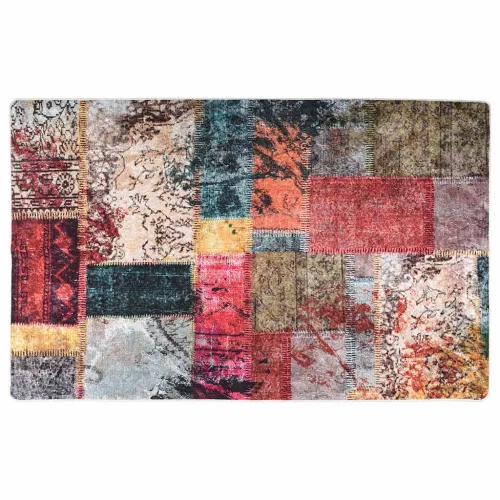 Perivi tepih s patchworkom 160 x 320 cm raznobojni - Patchwork 160 x 230 cm Cijena