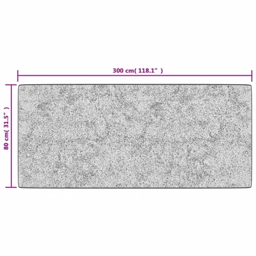 Perivi tepih 80 x 300 cm bijeli i crni - Bijela i crna 80 x 300 cm Cijena