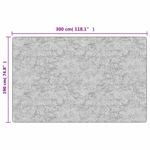 Perivi tepih 190 x 300 cm crno-bijeli - Bijela i crna 190 x 300 cm Cijena