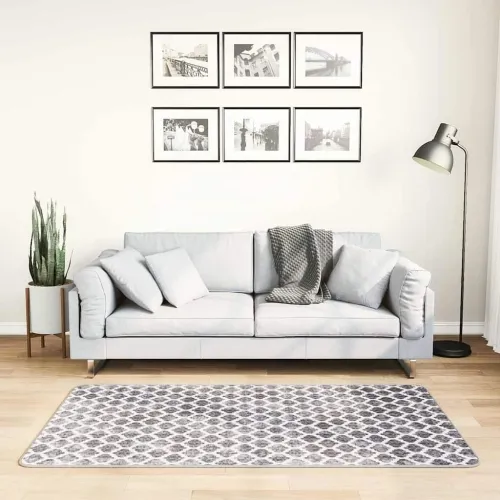 Perivi tepih 80 x 150 cm raznobojni protuklizni - Siva i bijela 80 x 150 cm Cijena