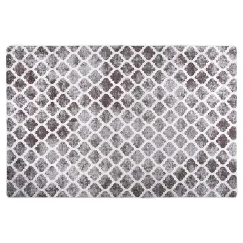 Perivi tepih 80 x 150 cm raznobojni protuklizni - Siva i bijela 80 x 150 cm Cijena