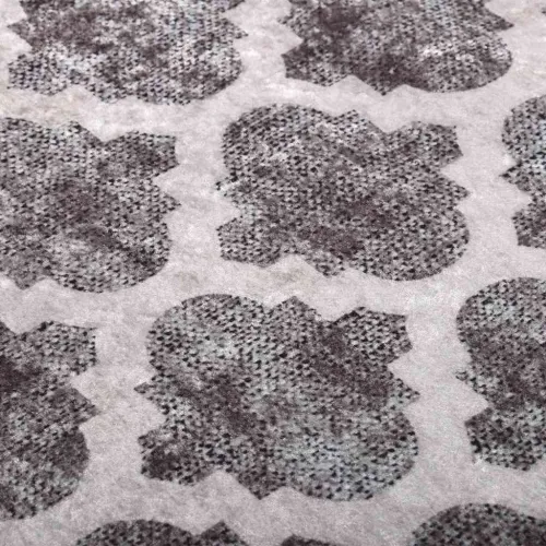Perivi tepih 80 x 150 cm raznobojni protuklizni - Siva i bijela 80 x 150 cm Cijena