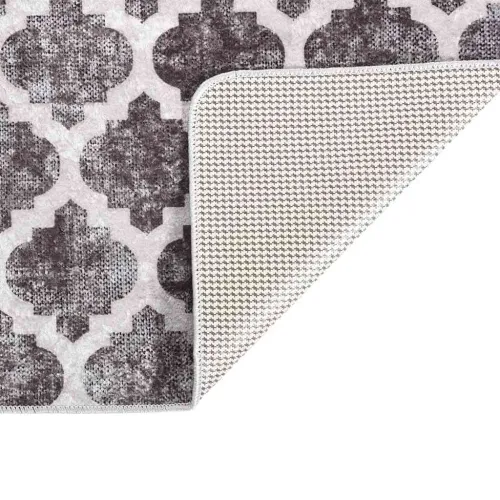 Perivi tepih 80 x 300 cm raznobojni - Siva i bijela 80 x 300 cm Cijena