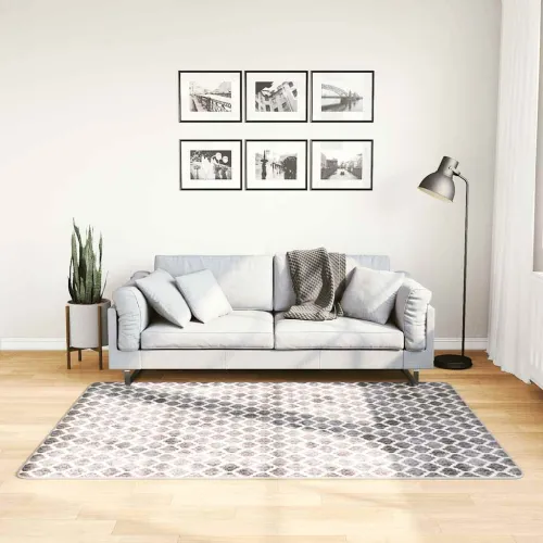 Perivi tepih 120 x 180 cm raznobojni - Siva i bijela 120 x 180 cm Cijena