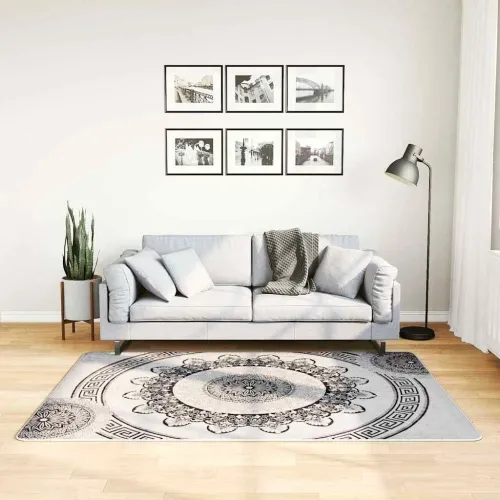 Perivi tepih 120 x 180 cm crno-sivi - Crna i siva 120 x 180 cm Cijena