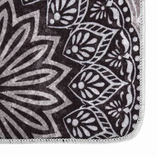 Perivi tepih 160 x 230 cm crno-sivi - Crna i siva 160 x 230 cm Cijena