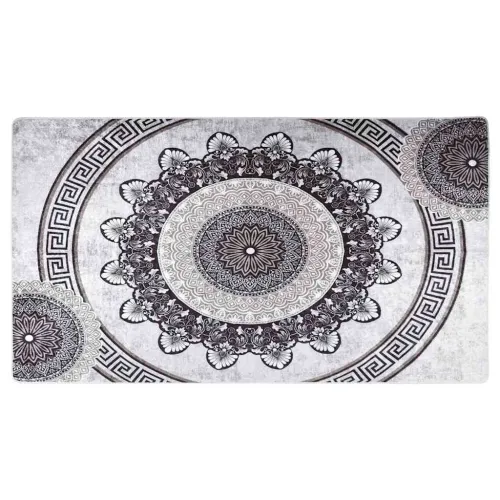 Perivi tepih 190 x 300 cm raznobojni - Crna i siva 190 x 300 cm Cijena