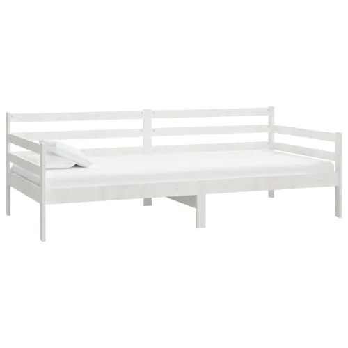  Dnevni ležaj od masivne borovine bijeli 90 x 200 cm - Bijela 90 x 200 cm Cijena
