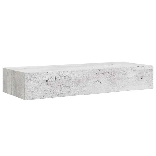 Zidna polica s ladicom siva boja betona 60 x 23,5 x 10 cm MDF - Beton siva 60 x 23.5 x 10 cm 1 Cijena