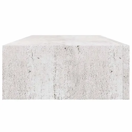 Zidna polica s ladicom siva boja betona 60 x 23,5 x 10 cm MDF - Beton siva 60 x 23.5 x 10 cm 1 Cijena