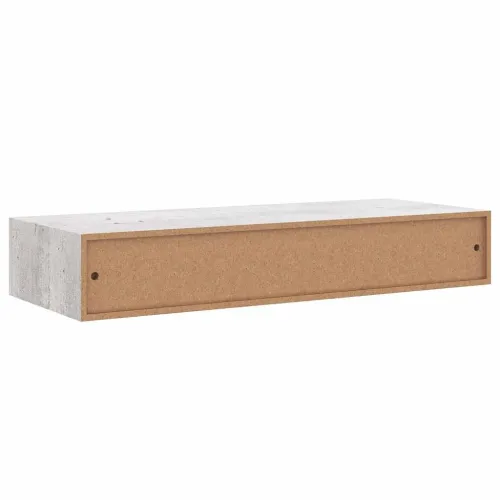 Zidna polica s ladicom siva boja betona 60 x 23,5 x 10 cm MDF - Beton siva 60 x 23.5 x 10 cm 1 Cijena