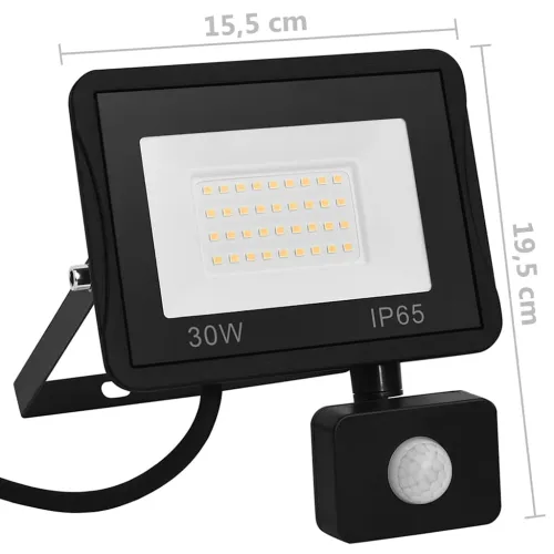 LED reflektor sa senzorom 30 W topli bijeli - Topla bijela 1 1 30 w Cijena