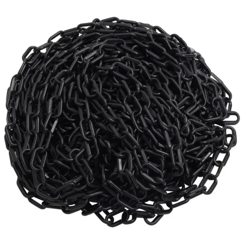 Lanac za parking - Lanac za upozorenje crni 100 m Ø 6 mm plastični  - Crna 100 m Ø 6 mm Crna 100 m Ø 6 mm Cijena