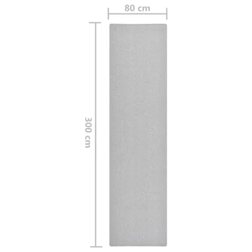 Dugi tepih svjetlosivi 80 x 300 cm - Svjetlosiva 80 x 300 cm Cijena