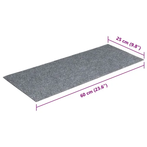 Prostirke za stepenice samoljepljive 15 kom 60x25 cm svijetlo sive pravokutne - Svjetlosiva 60 x 25 cm 15 Cijena