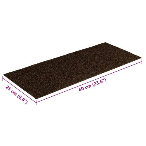 Prostirke za stepenice samoljepljive 15 kom 60x25 cm smeđe pravokutne - Smeđa 60 x 25 cm 15 Cijena