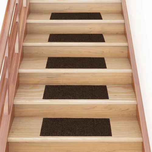 Prostirke za stepenice samoljepljive 15 kom 60x25 cm smeđe pravokutne - Smeđa 60 x 25 cm 15 Cijena