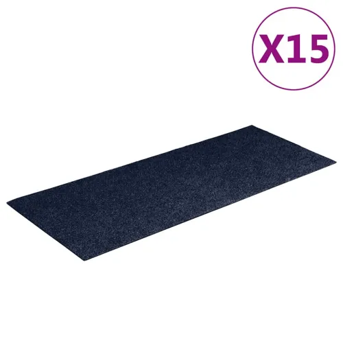 Prostirke za stepenice samoljepljive 15 kom 60x25 cm tamnoplave pravokutne - Modra 60 x 25 cm 15 Cijena