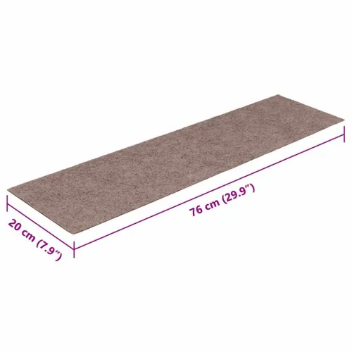 Prostirke za stepenice samoljepljive 15 kom 76x20 cm svijetlosmeđe pravokutne - Svjetlosmeđa 76 x 20 cm 15 Cijena