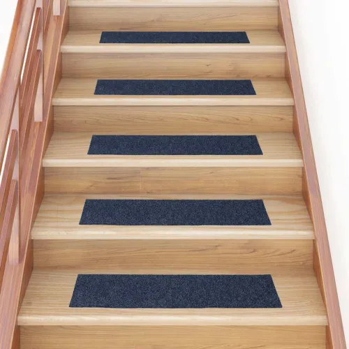 Prostirke za stepenice samoljepljive 15 kom 76x20 cm sivo plave pravokutne - Sivo-plava 76 x 20 cm 15 Cijena