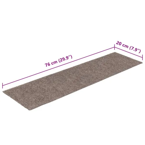 Prostirke za stepenice samoljepljive 15 kom 76x20 cm bež pravokutne - Bež 76 x 20 cm 15 Cijena