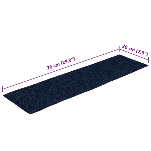 Prostirke za stepenice samoljepljive 15 kom 76x20 cm tamnoplave pravokutne - Modra 76 x 20 cm 15 Cijena