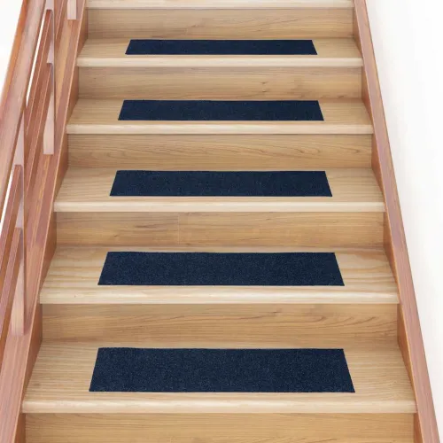 Prostirke za stepenice samoljepljive 15 kom 76x20 cm tamnoplave pravokutne - Modra 76 x 20 cm 15 Cijena