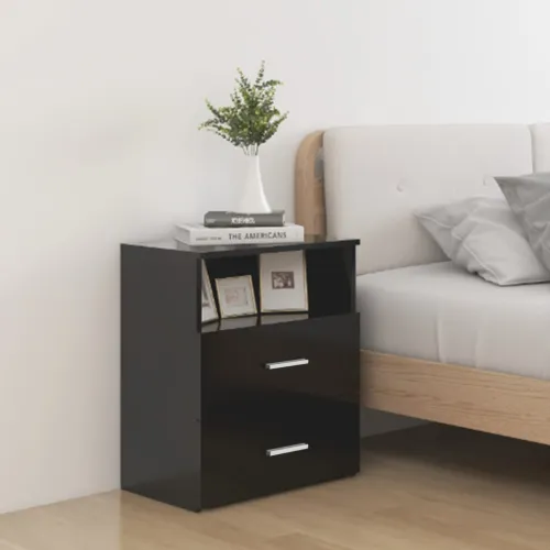 Noćni ormarići 2 kom crni 50 x 32 x 60 cm - Crna 2 Crna 2 Cijena