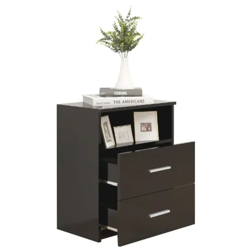Noćni ormarići 2 kom crni 50 x 32 x 60 cm - Crna 2 Crna 2 Cijena