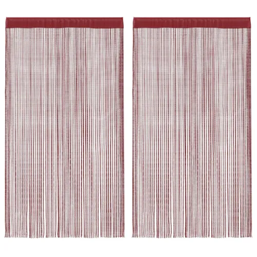 Končane Zavjese 2 kom 100x250 cm Bordo - Tamno crvena 100 cm 2 Cijena