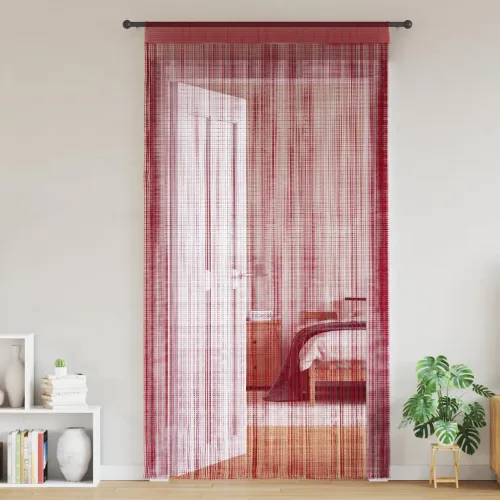 Končane Zavjese 2 kom 100x250 cm Bordo - Tamno crvena 100 cm 2 Cijena