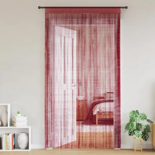 Končane Zavjese 2 kom 140x250 cm Bordo - Tamno crvena 140 cm Cijena