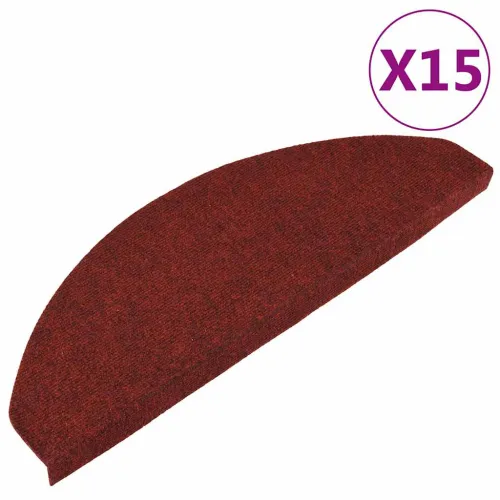 Ljepljivi tepisi za stepenice 15 kom 65x22,5x3,5 cm crveni - Crvena 65 x 22.5 x 3.5 cm 15 Cijena