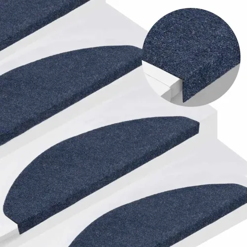 Ljepljivi tepisi za stepenice 15 kom 65x22,5x3,5 cm plavi - Plava 65 x 22.5 x 3.5 cm 15 Cijena