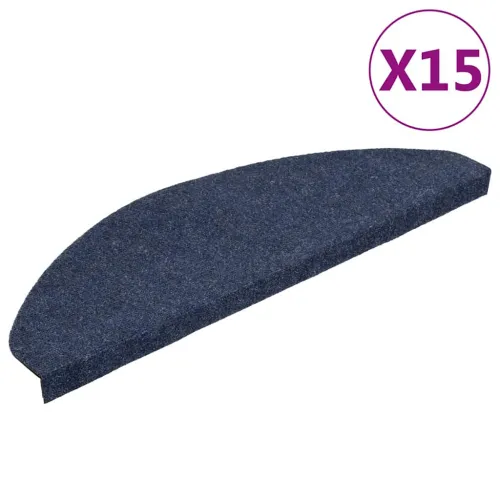Ljepljivi tepisi za stepenice 15 kom 65x22,5x3,5 cm plavi - Plava 65 x 22.5 x 3.5 cm 15 Cijena