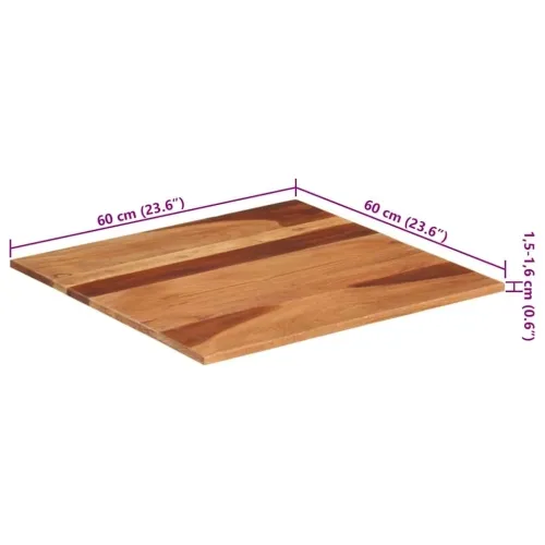 Stolna ploča od masivnog drva bagrema 15 - 16 mm 60 x 60 cm - 60 x 60 cm 15-16 mm Masivno bagremovo drvo Cijena