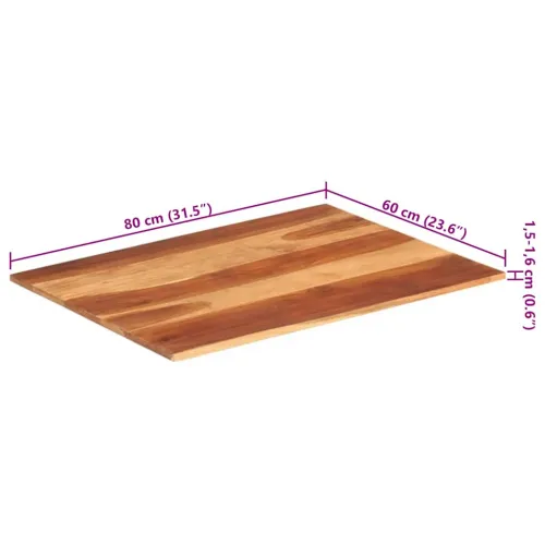 Stolna ploča od masivnog drva bagrema 15 - 16 mm 60 x 80 cm - 60 x 80 cm 15-16 mm Masivno bagremovo drvo Cijena