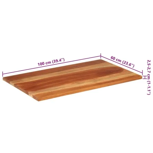 Stolna ploča od masivnog drva bagrema 25 - 27 mm 60 x 100 cm - 60 x 100 cm 25-27 mm Masivno bagremovo drvo Cijena